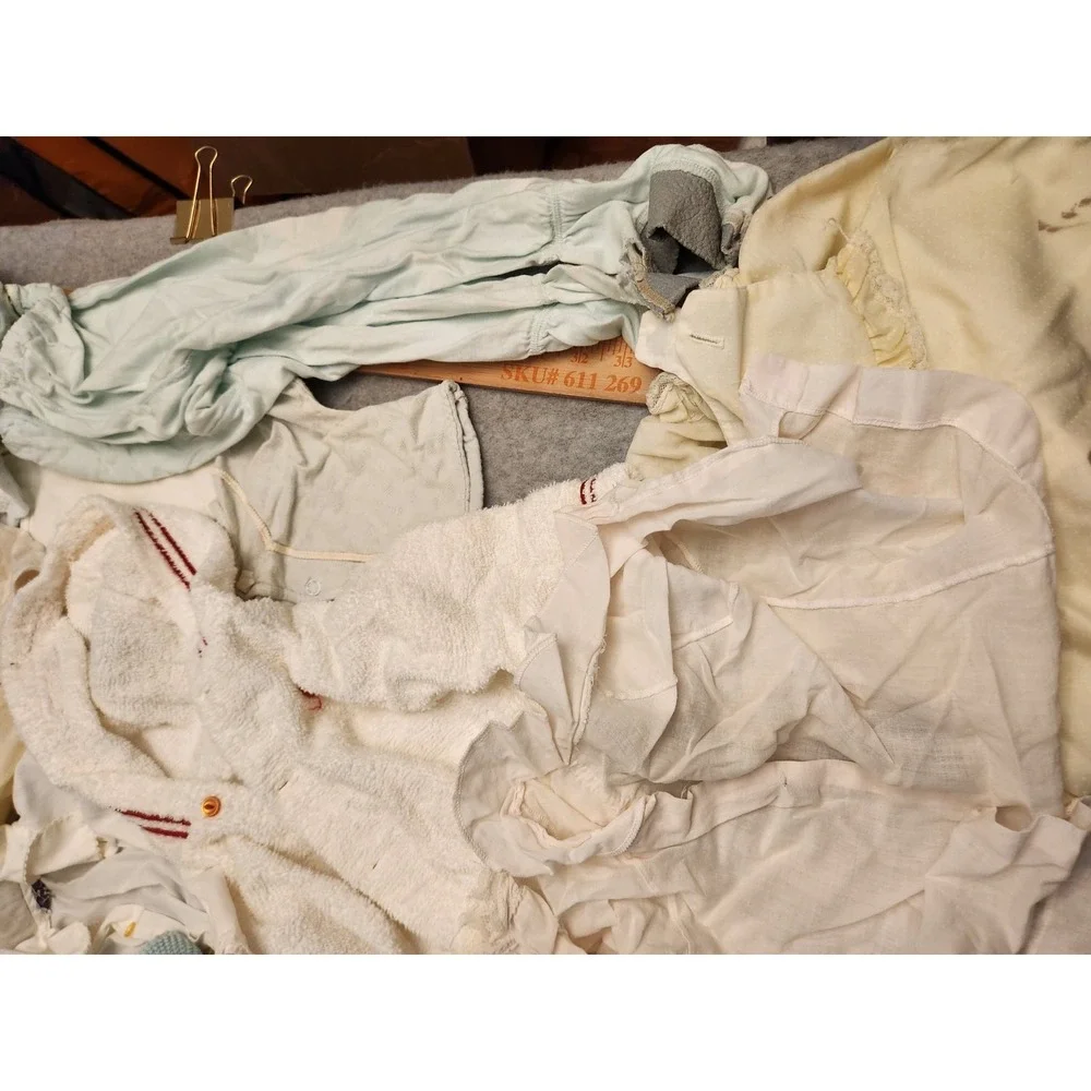 Vtg Kids Clothes Carter's Buster Lot 25 Pcs Sleeper Romper Girl Boys Flawed 50's
